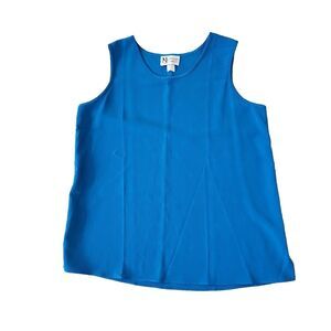 Maggie Sweet Dark Turquoise Polyester Yoryu Tank Top Medium  New Without Tags